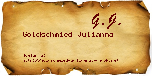 Goldschmied Julianna névjegykártya